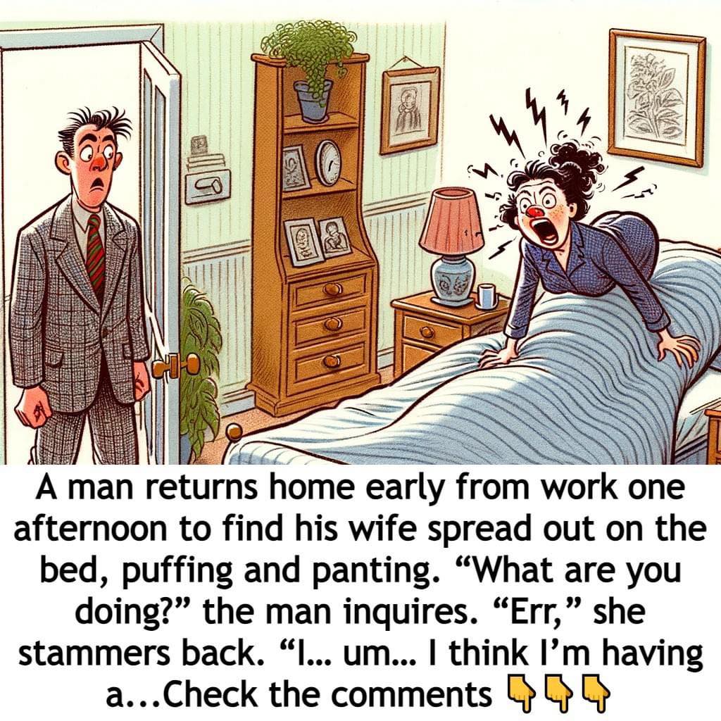 One Day He Found His Wife Na k ed on Bed