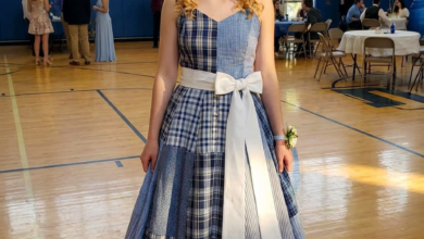 They Mocked the Dress I Made From My Father’s Old Work Shirts — Until the Principal Revealed the Truth About the Man Behind It
