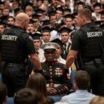 Security Approached a Marine at Graduation — What Happened Next Silenced the Entire Gym