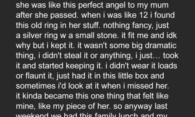 My Late Sister’s Ring Meant Everything to Me—Until My Brother Used It to Propose
