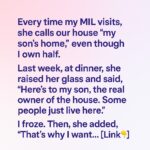 My Mother-in-Law Claimed the House Was Hers—But My Husband’s Words Left Her Speechless