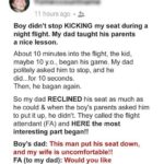 A Kid Kept Kicking My Seat the Entire Flight — Then My Dad Taught the Parents a Lesson They’ll Never Forget