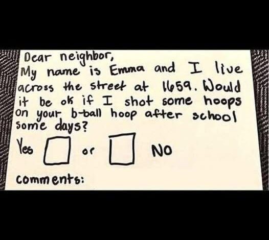 A Neighbor’s Kind Response That Made a Little Girl Smile A Neighbor’s Kind Response That Made a Little Girl Smile