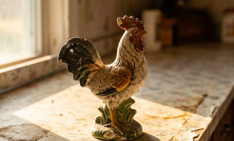 I Cut Open My Mother’s Ceramic Rooster — The Ziploc Bag Inside Changed Everything