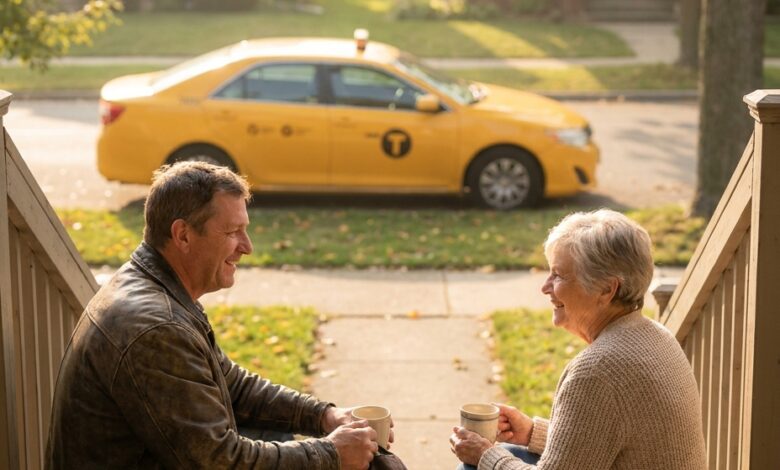 For 2 Years, the Same Taxi Stopped at My House Every Saturday at 9:15 — Last Week, the Driver Finally Got Out
