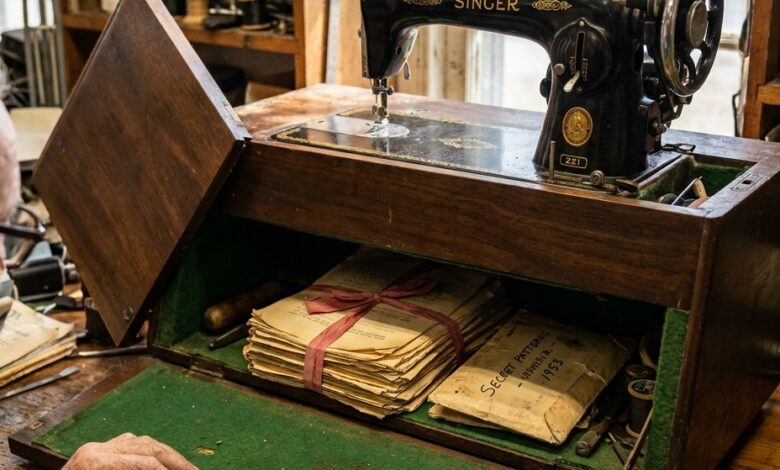 My Mother Left My Brother Everything and Left Me Her Sewing Machine — 20 Years Later the Repairman Found the False Floor