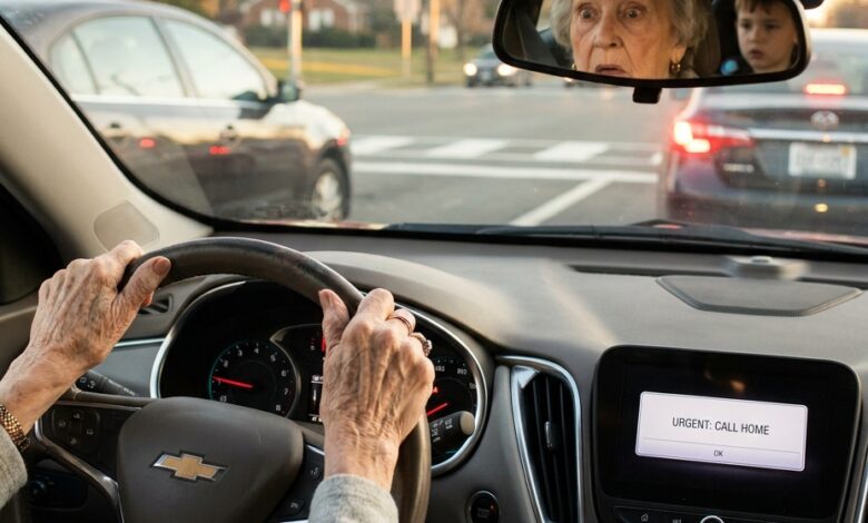 At a Red Light, My Car Read My Daughter-in-Law’s Text Out Loud — “Tell Her Grandma Karen Said It’s Too Much”