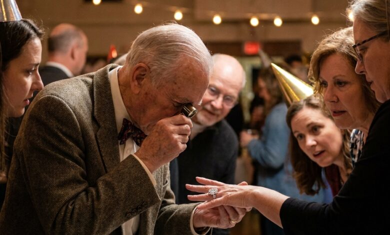 My “Lost” Engagement Ring Showed Up Reset on My Daughter-in-Law’s Hand — She Held It Out to the One Man With a Loupe