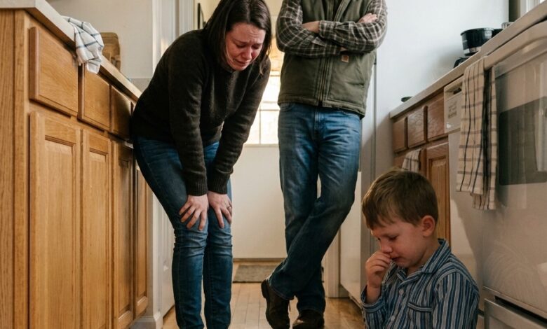 My Husband Left Me Injured on the Kitchen Floor — Then Our Five-Year-Old Called the One Person He Trusted