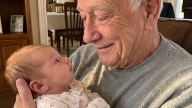 My Grandpa Met My Newborn and Burst Into Tears—Then I Learned Why Her Eyes Terrified Him