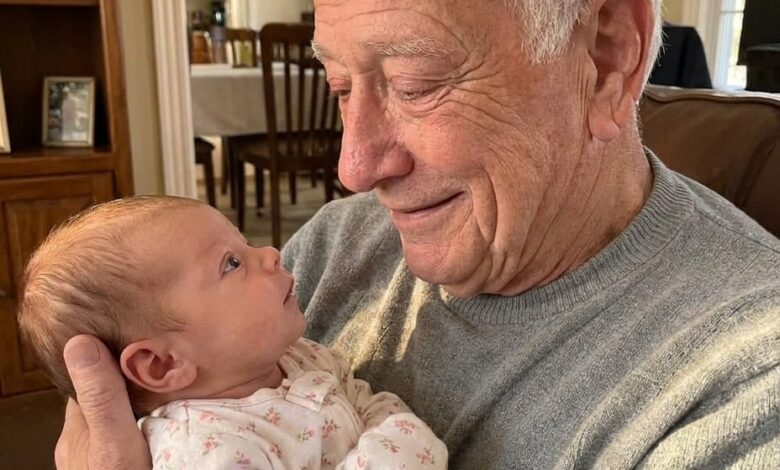 My Grandpa Met My Newborn and Burst Into Tears—Then I Learned Why Her Eyes Terrified Him