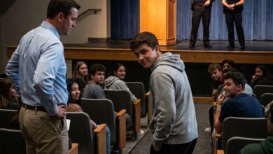 My Teacher Laughed When I Said My Mom Flew an F-22—Then the Auditorium Doors Opened