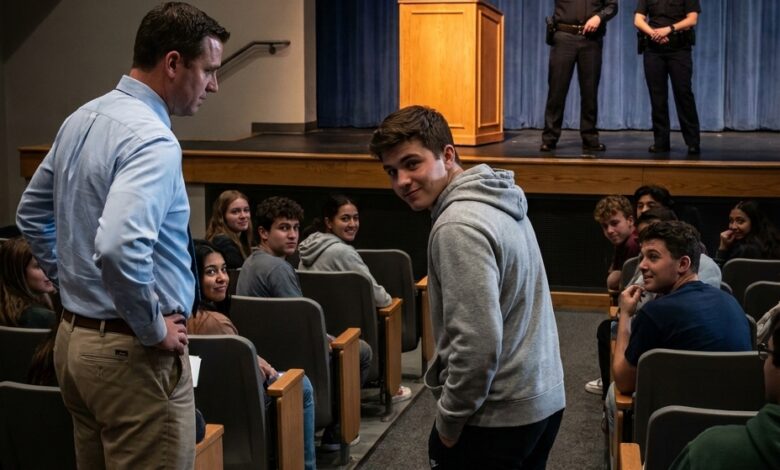 My Teacher Laughed When I Said My Mom Flew an F-22—Then the Auditorium Doors Opened