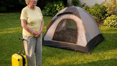 My Daughter-in-Law Made Me Sleep in a Tent — Then My Son Came Home a Day Early