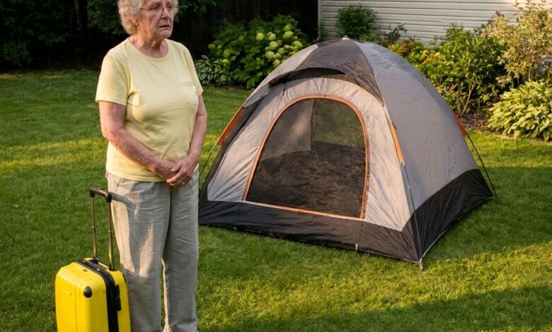 My Daughter-in-Law Made Me Sleep in a Tent — Then My Son Came Home a Day Early