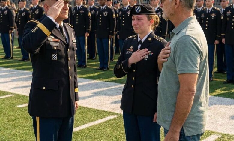 A Three-Star General Saluted the Truck Driver at My Daughter’s Army Ceremony—Then He Asked About the Worn Band on My Wrist